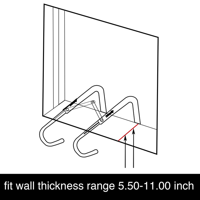WINSENSE Retractable Fire Escape Ladder 2 Story Homes, 15 Foot