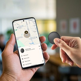 Android Smart Tag, Google Compatible KeyFinder, Device Finder App (Exclusive for Android), Bluetooth Key Finder for Phones/Wallets/Suitcases/Travel Bags.(4)