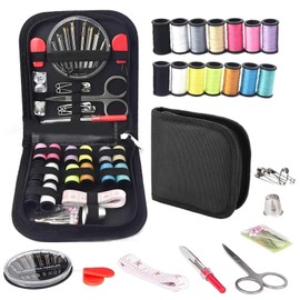 20 Set Sewing Kit, Travel Sewing Kit for Adults, Beginners, DIY, Home, Travel, Emergency, Button Repair and Clothing Fixes with Thread Needles, Scissors, Buttons