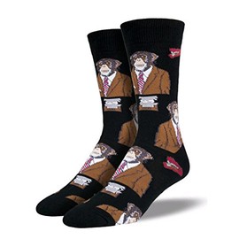 Sock Smith Mens Monkey Biz Socks-Back