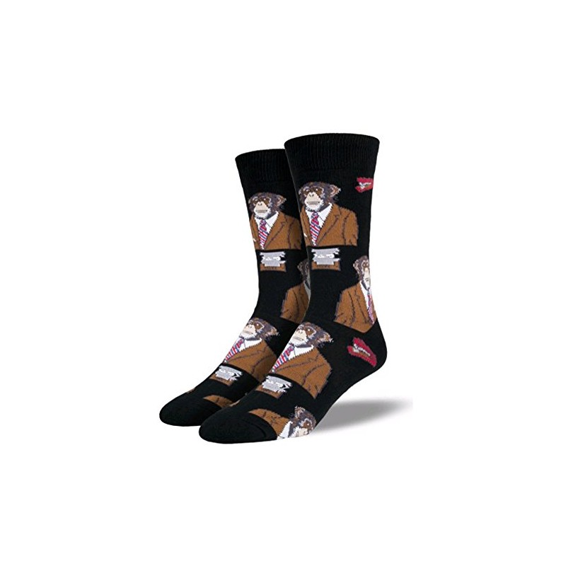 Sock Smith Mens Monkey Biz Socks-Back