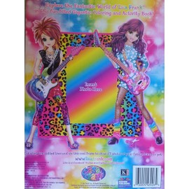 Lisa Frank Kids Coloring Pages Giant Activity Book with Cut Out Photo Picture Frame