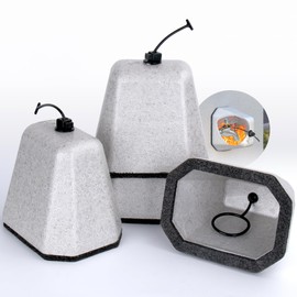 Outdoor Faucet Covers for Winter 4 Pack, Foam Faucet Cover for Winter Freeze Protection, Reusable Outdoor Hose Bib Cover, Spigot Covers Winter Insulated