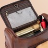 PU Leather Toiletry Bag Large Capacity Travel Organizer Bag with