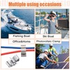 Zhengmy 50 Pcs Trailer Frame Wire Clips Stainless Steel Metal