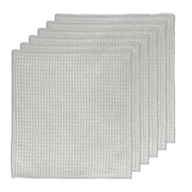 Apkpesterml 6 Pieces Microfibre Cleaning Cloths, Black Microfibre Cloths, Barista Cloth, Microfibre Cloth with Waffle Structure, Cloths Cleaning Cloths, Window Cloths, Dish Cloths, Kitchen Cloths,