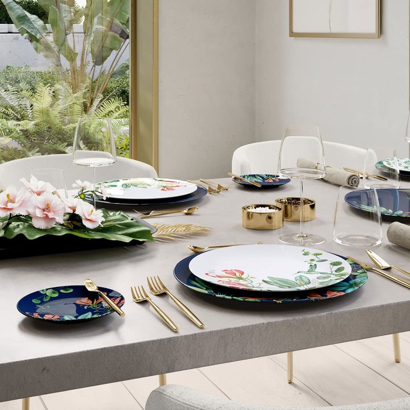 Villeroy & Boch Signature Avarua Bread Plate, 16 cm, Blue/Multi-Coloured