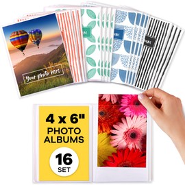 4x6 Photo Albums - Photo Album 4x6 - Small Photo Album 4x6 - Small Photo Album (Set Of 16) Mini Photo Album - Photo Books for 4x6 Pictures - Small Photo Albums for Pictures 4x6 - Mini Photo Album 4x6
