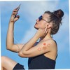 Calcomanías Autoadhesivas de Corazón Bronceador para Temporada de Verano, Pegatinas