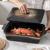 KOOV Ceramic Casserole Dish with Lid, Rectangular Baking Dish Set,