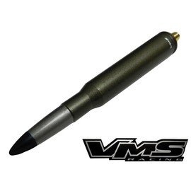 VMS RACING 50 Caliber BRONZE SILVER BLACK Tip BULLET ANTENNA in Heavy Gauge Billet Aluminum Short Compatible with Ford F150 F-150 97-21