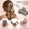 obeoby 12Pcs 1.6-In Small Hair Claw Clips for Women Girl