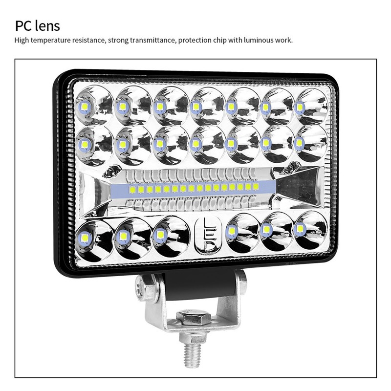 1Pcs 108W 5inch 6500K LED Work Light Fog & Driving