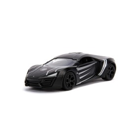 Jada Toys Metals Die-Cast Avengers W Motors Lykan HyperSport, 1:32 Scale Die-Cast Vehicle Black (JA30302)