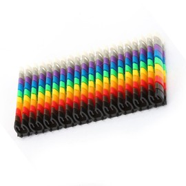 Colorful Digital Number Tube Wire Number Label Tube Cable Marker (100PCS KCM-2.5MM 2.5 )