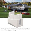 RV Awning End Plug White Solid Aluminum Durable Easy Installation