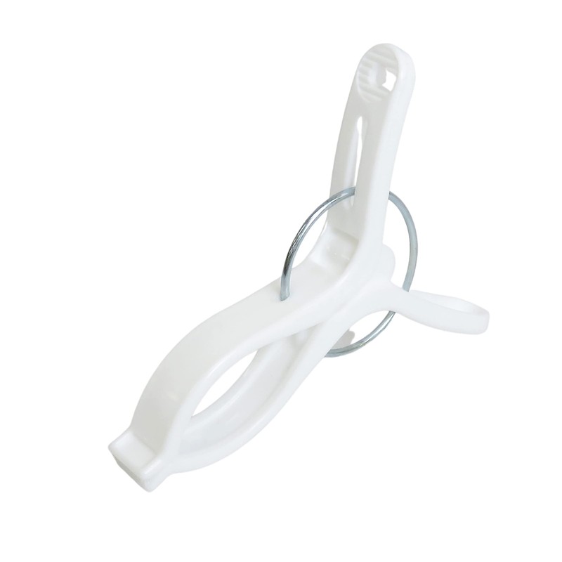 Towa Sangyo Neosul Rod Pinch Clothespins, White, Approx. 2.7 x