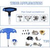 Flat Head Screwdrivers, T Handle 12mm Large Flat Head Screwdrivers