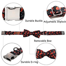 Lionheart glory Dog Collar Bowtie Collar Dog Rugby Dog Collar Dog Collar for Large Dogs Cute Dogs Bow Cotton Dog Bow Adjustable Comfortable Handmade