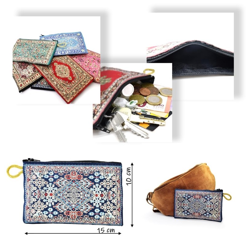 BDM - Monedero billetero turco Con Estampado 15 x 10