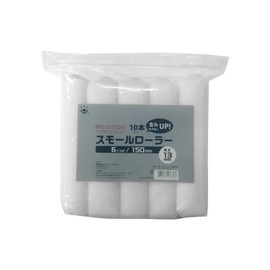 Handy Crown Paint Microfiber Small Roller Medium Bristle, Bristle Length 13mm, 6 inches, 10-Pack, White