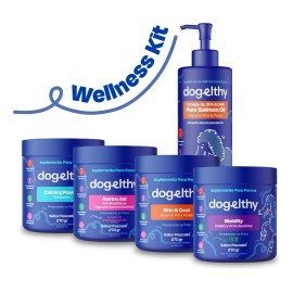 Dogelthy Wellness Kit - Incluye 5 Suplementos Para Perro