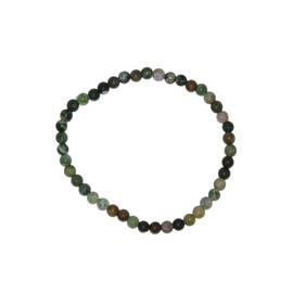 N294 - Beautiful Elesticated Bracelet/Anklet made with 4mm Indian Agate Gemstone Bead Bracelet by Handmade by Jeannieparnell