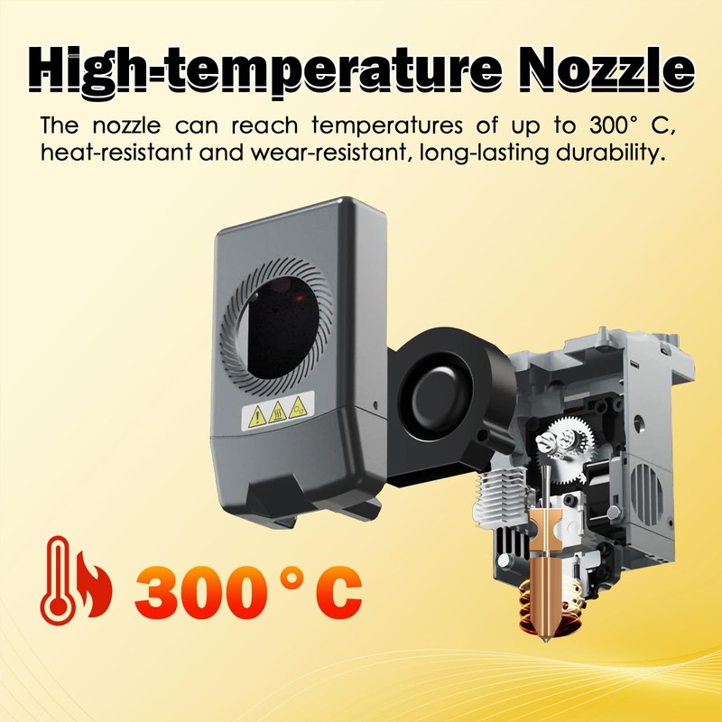 for Flashforge AD5X Upgraded 0.4MM Integraded Nozzle & Heating Assembly