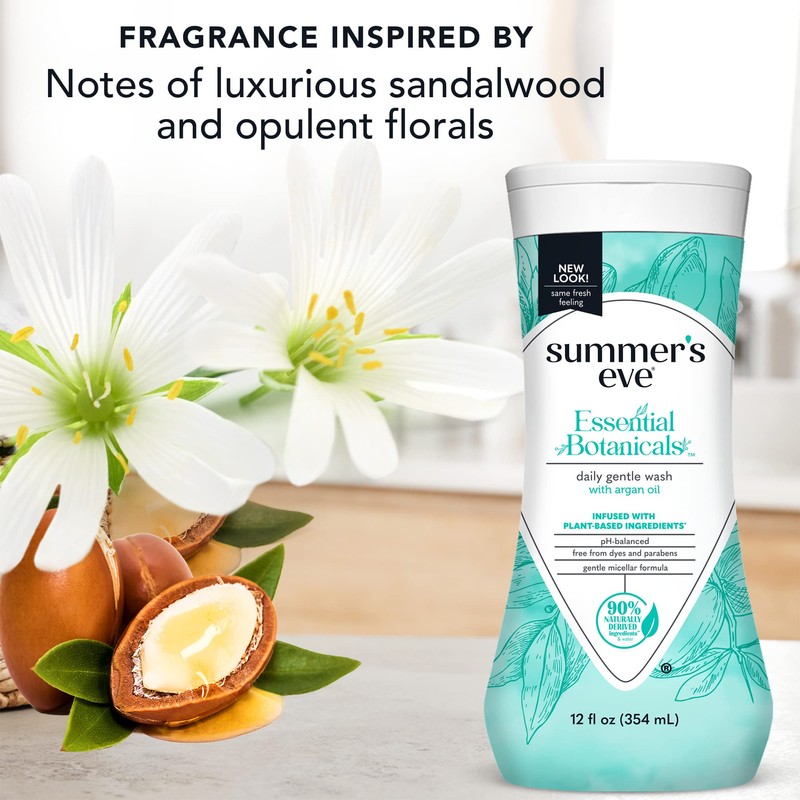 Summer's Eve Essential Botanicals Gentle Wash with Argan Oil, Removes