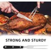LATRAT 1 Piece Meat Serving Fork, Grill Fork, Stainless Steel