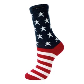 American Flag Crew Socks for Women Striped Retro Slouchy Scrunch Socks Vintage Cute Crew Sock One Size