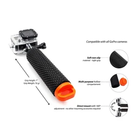 PUBAMALL Empuñadura Flotante e Impermeable para GoPro Hero 7/2018/6/5 Hero 4 Hero 3+ Hero 3 Hero + LCD Yi Action Yi 4k Yi 4K + Acción SJCAM Cameras