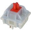 GATERON KS-3X1 Milky Red Linear Keyboard Switches, Full Milky Through-Hole