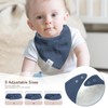 Lulumoon Muslin Baby Bibs 100% Cotton Baby Bandana Drool Bibs