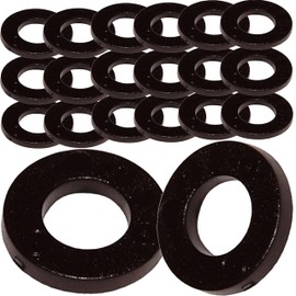 M12 Black Nylon Washers Flat Form A DIN 125A (Pack of 20)
