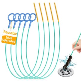 30-Inch Drain Snake Hair Clog Remover - 5 Pack