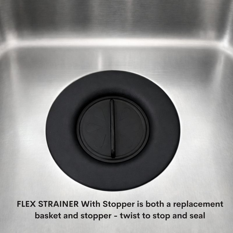 Flex Strainer® Sink Drain Strainer with Optional Stopper – No