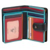 Visconti Leather Twofold Ladies Rainbow Multi Coloured Purse (RB51), Rfid