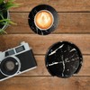 Leather Coasters Set of 6 with Holder- Protect Furniture from