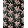 Pink Roses On Black 1/2 Yard Cotton Blend? Or Coated