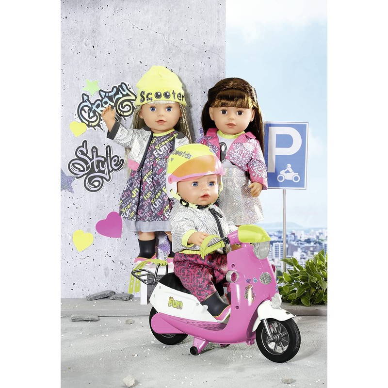 Baby Born 830215 City Deluxe Scooter Combo 43 cm