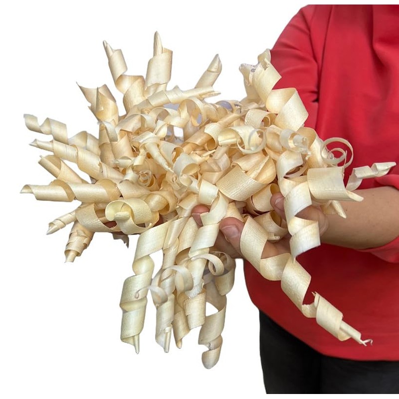 BUNBAN Coniferous wood shavings handmade sustainable rustic packaging or decoration