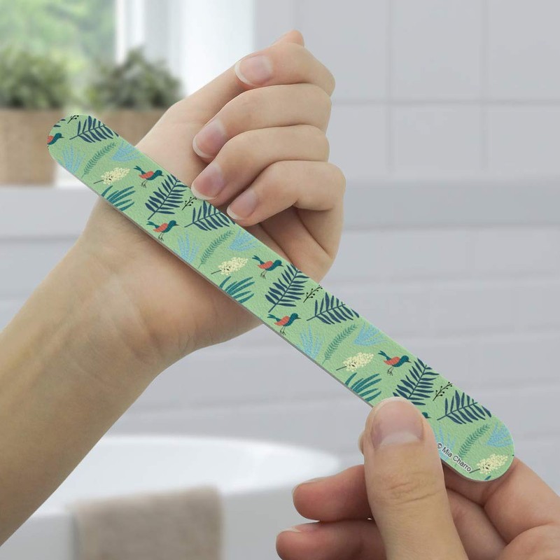 Little Bird Pattern Double-Sided Nail File Emery Board Set 4