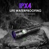 UniqueFire 1602-365nm UV Black Light Flashlight, High Power USB-C Rechargeable