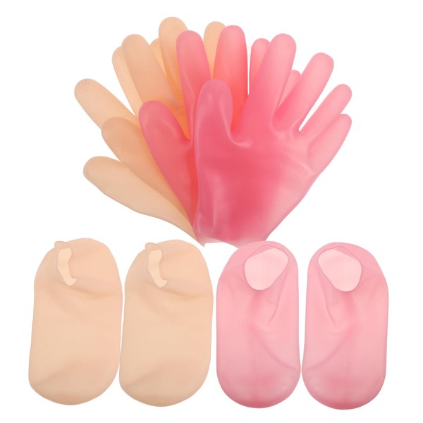 NOLITOY 1 Set Foot Mask Gloves Moisturizing Socks Hand Masks