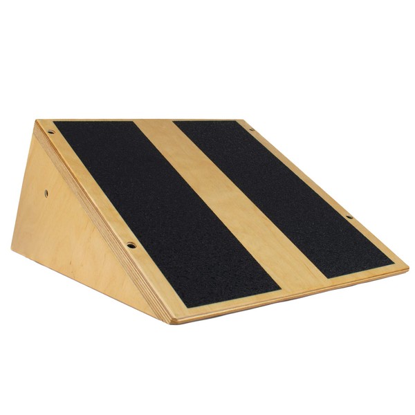 Rolyan Economy Calf Stretcher, Wooden Elevated Slant Board with Non-Skid Pads