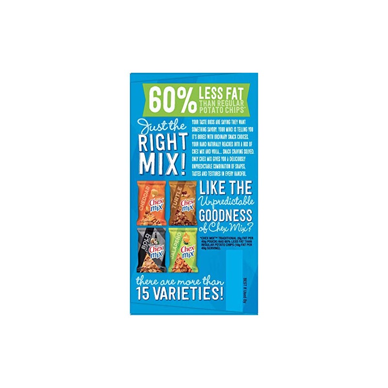 Chex Mix Traditional Snack Mix, 1.75 oz, 10 count