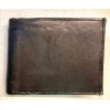 Ensign Peak Bi-Fold Genuine Leather Wallet, Multi-Window Pass Case, Black