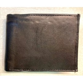 Ensign Peak Bi-Fold Genuine Leather Wallet, Multi-Window Pass Case, Black