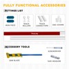 Jilron 100% Blackout Accordion Door Curtain, Adhesive Curtain Track Included